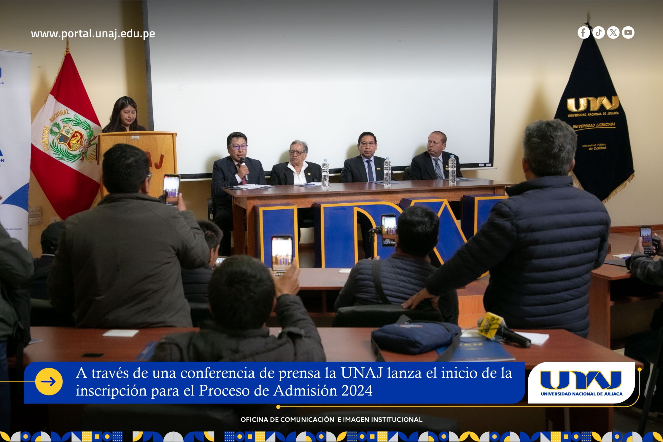 Autoridades universitarias brindan información sobre el proceso de admisión