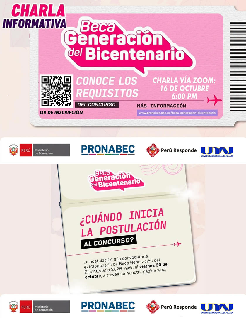 BECA GENERACION BICENTENARIO 2026